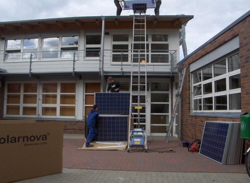 Module auf das Dach